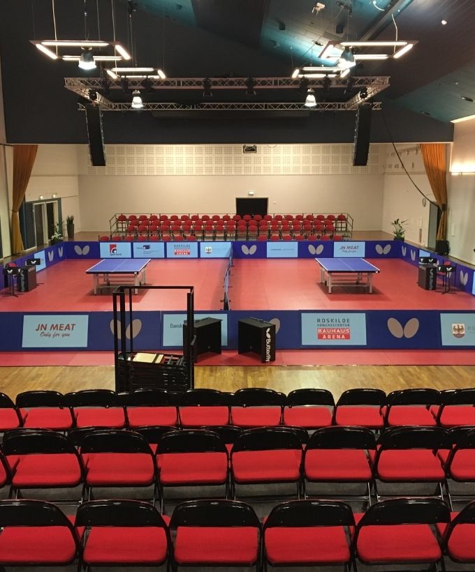 Sal A - Bordtennis i Roskilde Kongres- og Idrætscenter